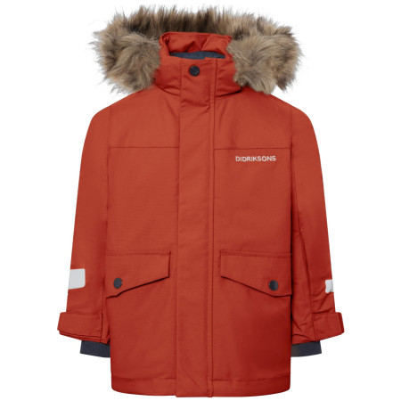 Kinder Winterjacke Didriksons Bjärven Kids Parka 5 Rust orange Rust