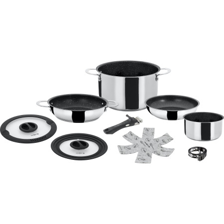 Geschirrset Brunner Academy Vacum 7+1 silber