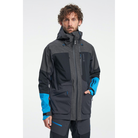 Herren-Winterjacke Tenson Touring Shell Jacket grau/blau Antracithe