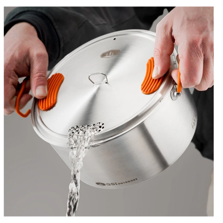 Geschirrset GSI Outdoors Glacier Stainless Base Camper Medium