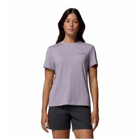 Damen-T-Shirt Columbia Parsons Point™ SS Logo Tee lila Lavender Pearl Heather