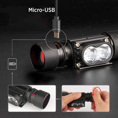 Stirnlampe Warg Alpha Charger