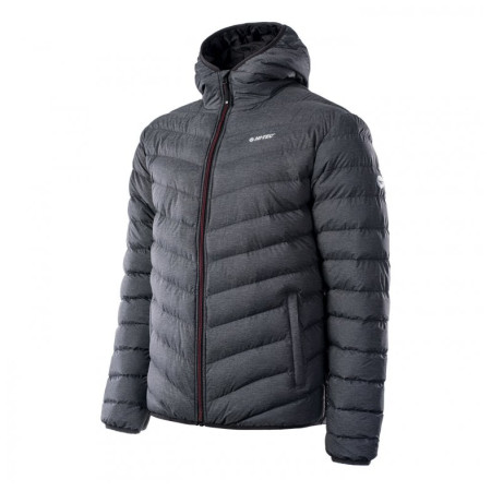 Herrenjacke Hi-Tec Sorne schwarz/grau Ebony Melange/Anthracite/Merlot