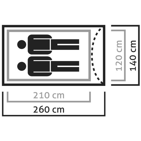 Ultraleichtes Zelt Salewa Litetrek II