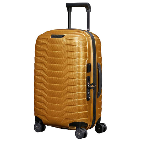 Reisekoffer Samsonite Proxis Spinner 55 EXP Width gold Honey Gold