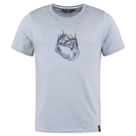 Herren-T-Shirt Chillaz Solstein Carabiner Forest hellblau Grey Blue Melange