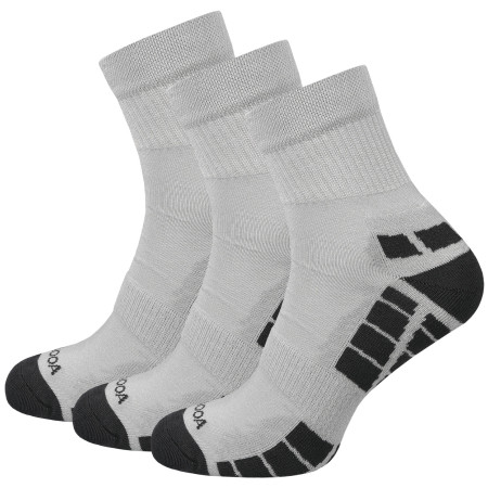 Socken MOOA Silver Bamboo Mid 3-pack grau Grey/Grey