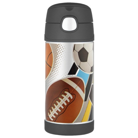 Kinder Thermoflasche Thermos Funtainer 355 ml braun/schwarz