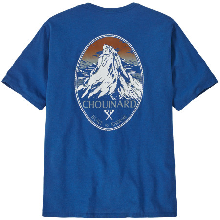 Herren-T-Shirt Patagonia M's Chouinard Crest Pocket Responsibili-Tee blau Endless Blue