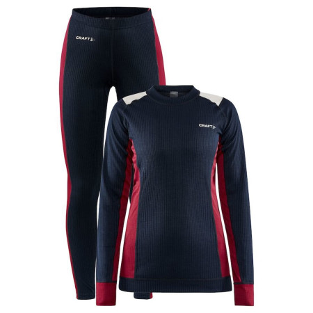 Damen Funktionsset Craft Core Dry Baselayer blau/rot BlazeMachine