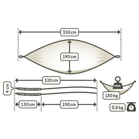 Hängematte La Siesta Colibri 3.0 Double Camo
