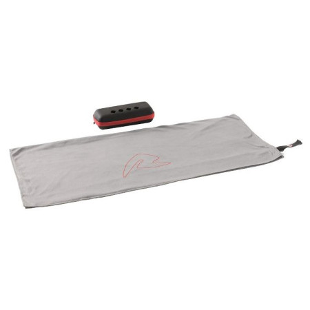 Handtuch Robens Fjell Trekking Towel S grau Black & Grey