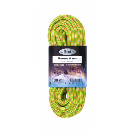 Kletterseil Beal Rando GD 8 mm (30 m) gelb Yellow