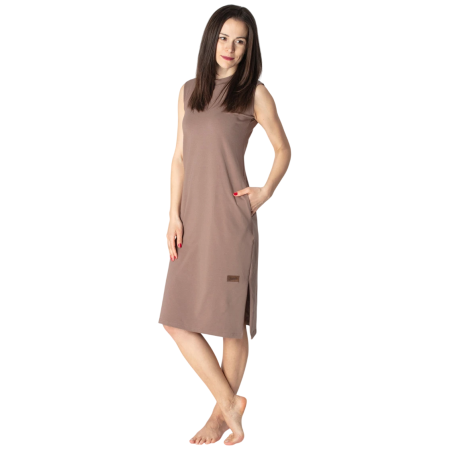 Damenkleid Drexiss Maxikleid Coffee