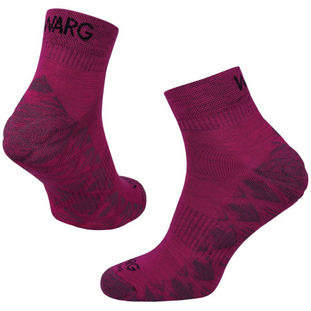 Socken Warg Endurance Merino Mid lila Fuchsia