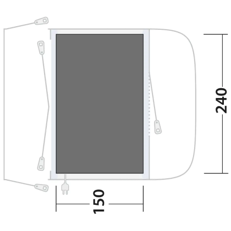 Zeltunterlage Outwell Footprint Santa Monica Air