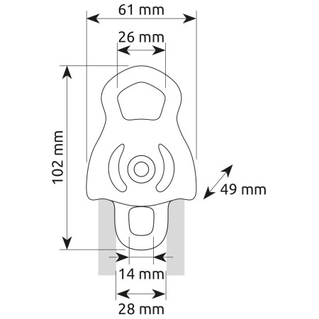 Umlenkrolle Camp Dryad