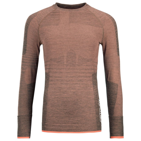 Damen-T-Shirt Ortovox 230 Competition Long Sleeve W orange bloom