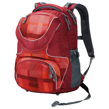 Kinderrucksack Jack Wolfskin Ramson 26 Pack rot IndianRedWovenCheck
