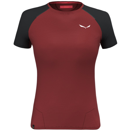 Damen-T-Shirt Salewa Pedroc Ptc Delta W T-Shirt rot 1571 - syrah/0910