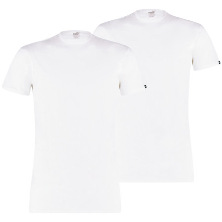 Herren-Thermoshirt Puma Basic 2P Crew Tee weiß White
