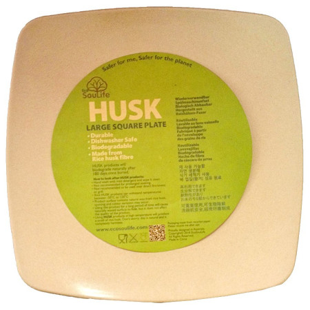 Teller EcoSouLife Square Plate large natural