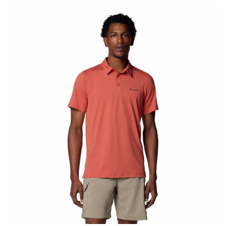 Herren-T-Shirt Columbia Tech Trail Polo rot Tuscan