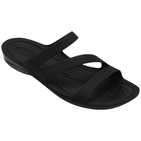 Damenpantoffeln Crocs Swiftwater Sandal W schwarz Black/Black
