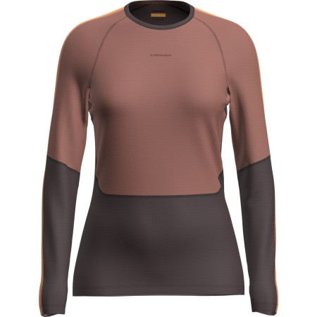 Damen-Funktionsshirt Icebreaker W Mer 200 Sonebula LS Crewe weinfarbe Bitterswee/Cedar/Felds/Cb