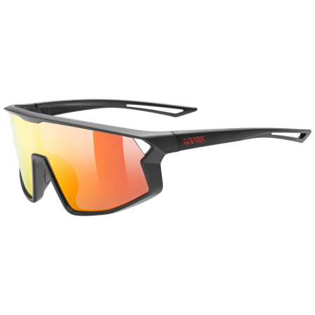 Kinder-Sonnenbrille Uvex Skyryse Jr. schwarz/rot Black Matt/Mir.Red