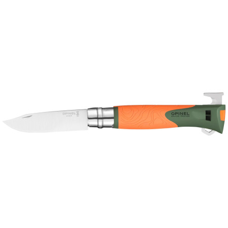 Messer Opinel VRI N°12 Inox Explore s odstraňovačem klíšťat orange