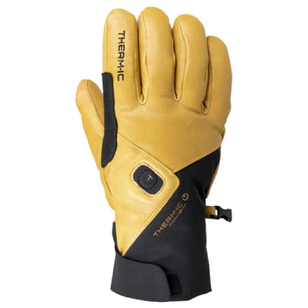 Skihandschuh Therm-ic Freeride Ultra Heat Gloves schwarz/gelb Black