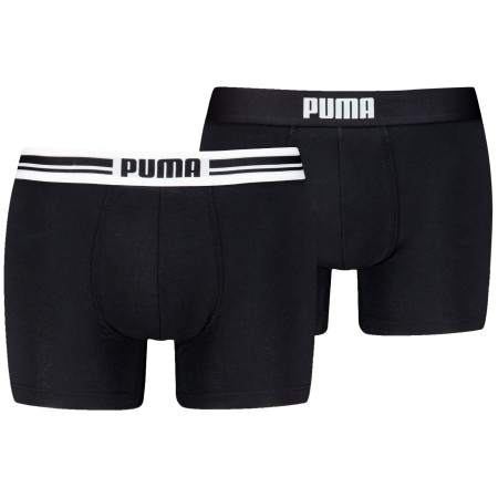 Herren-Boxershorts Puma Everyday Placed Logo Boxer 2P schwarz Black
