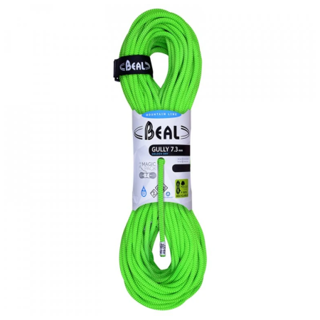 Kletterseil Beal Gully 7,3 mm (60 m) Golden Dry grün GREEN