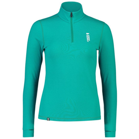 Damen-Funktionsshirt Mons Royale Cascade Merino Flex 200 1/4 Zip blau Marina