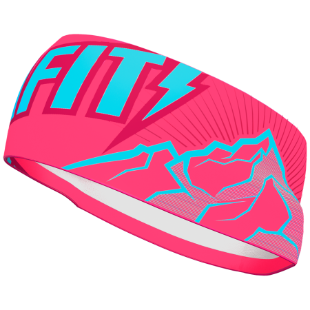 Stirnband Dynafit Graphic Performance Headband blau/rosa FluoPink