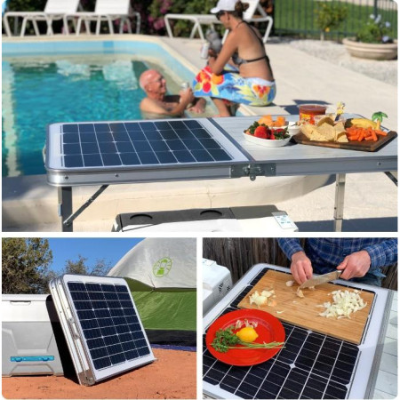 Campingtisch GoSun mit Solarpanel 60 W