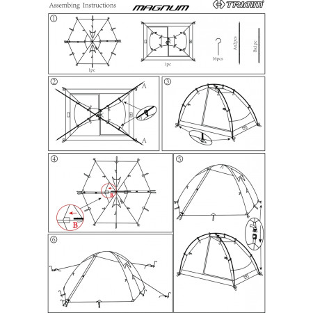 Wanderzelt Trimm Magnum