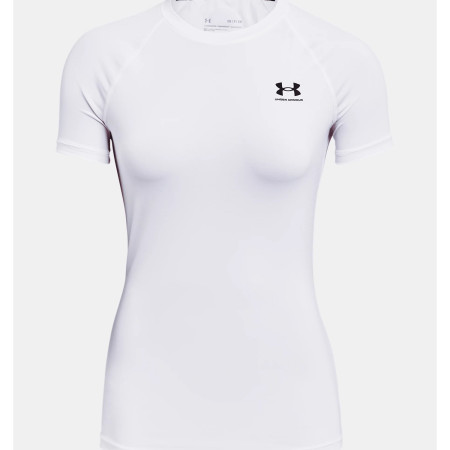 Damen-Funktionsshirt Under Armour HG Authentics Comp SS weiß White/Black