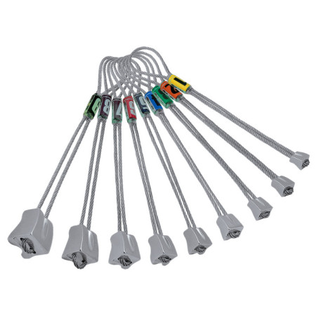 Klemmkeile-Set Rock Empire Alu Nuts silber