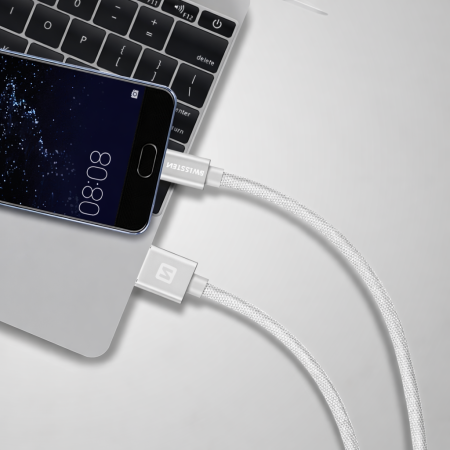 Lade- und Datenkabel Swissten Textile USB / USB-C 1,2 m