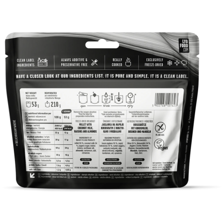 Trekkingnahrung Lyo food Hafer Payasam