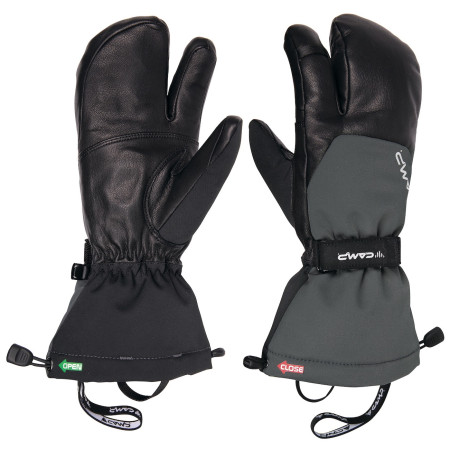 Handschuhe Camp Split Mitt N schwarz Black / Grey
