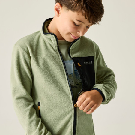 Kinder-Sweatshirt Regatta Junior Frankie F/Z Light Sage