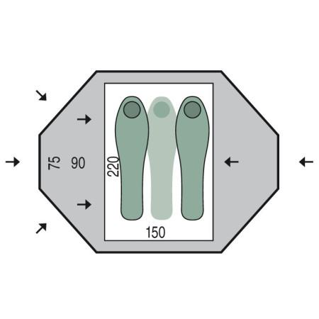 Zelt Pinguin Taifun 2