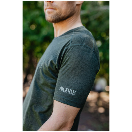 Herren-T-Shirt Zulu Merino Quest 160 Short Comfy