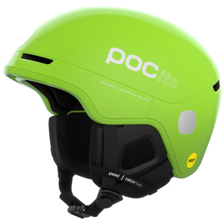 Kinder Skihelm POC POCito Obex MIPS grün FluorescentYellow/Green