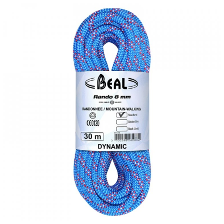 Kletterseil Beal Rando 8 mm (48 m) blau BLUE