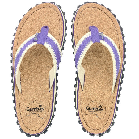 Flip-Flops Gumbies Corker Natural Cork - Purple lila