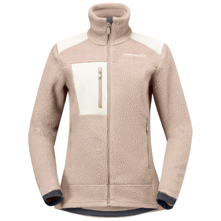 Damen-Sweatshirt Norrona trollveggen warm3 Jacket beige Winter Twig